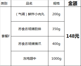 苏食团购套餐F【021】