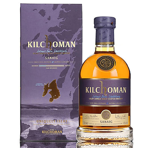 【单瓶】齐侯门（Kilchoman) 塞纳滩 单一麦芽威士忌 46%vol 700ml 商品图0