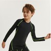 儿童紧身衣男薄绒长袖健身服弹力运动跑步紧身衣 商品缩略图1