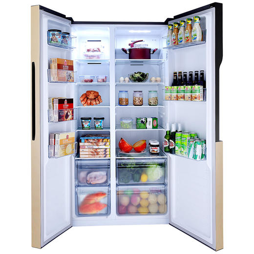 海信对开门/风冷无霜/535升/变频/二级能效/冰箱BCD-535WTVBP/Q 商品图2