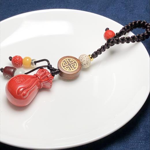 新款帝王砂钱袋黄龙玉钥匙坠/包挂/挂件005 饰品美物 商品图3