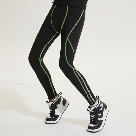 断码儿童紧身裤男童运动篮球打底跑步压缩训练裤速干排汗弹力健身长裤 商品图2