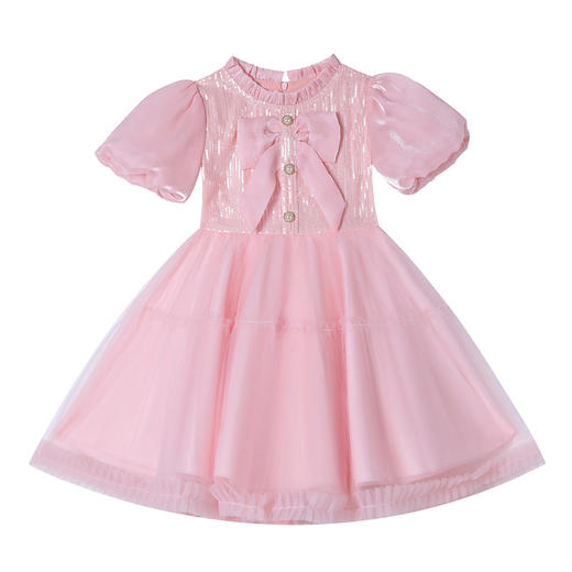 女童洋气连衣裙新款蓬蓬纱裙短袖礼服裙 DY6920 商品图4