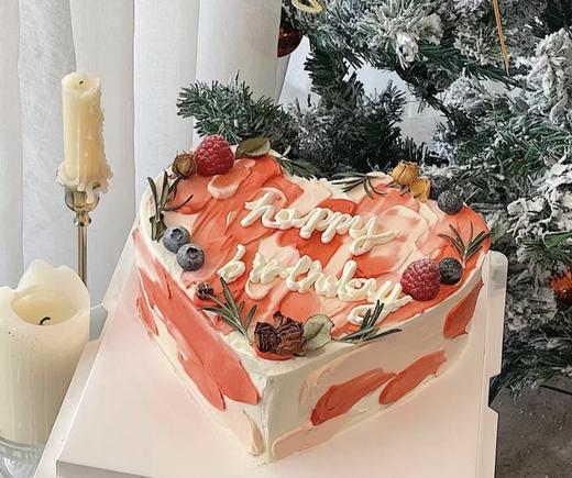 ins风森系爱心形蛋糕-低糖处理无添加 商品图2