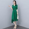 优雅百搭，夏季新款中长款纯色潮流连衣裙HR-MYYS8028 商品缩略图5