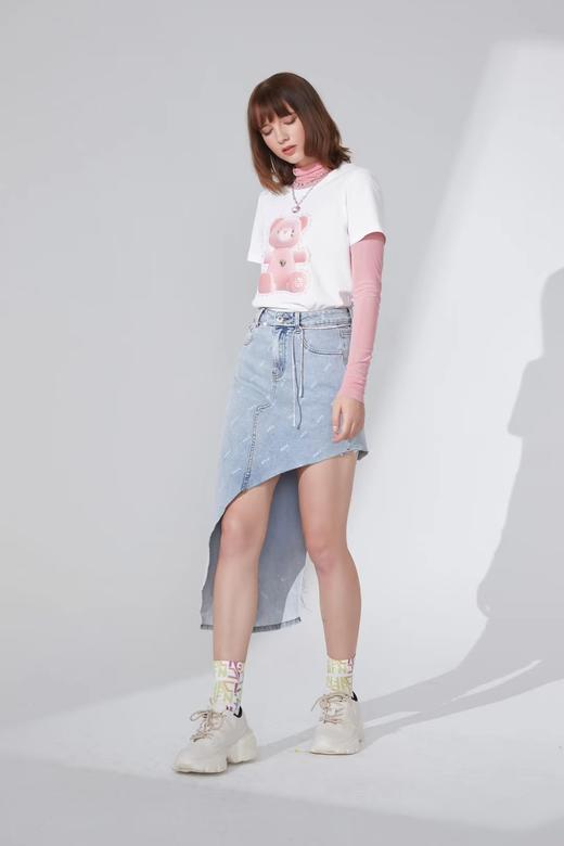 粉红小熊印花合身TEE 商品图7