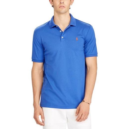 小马刺绣 水柔棉纯色 短袖POLO衫 多色 PT-1060 商品图4