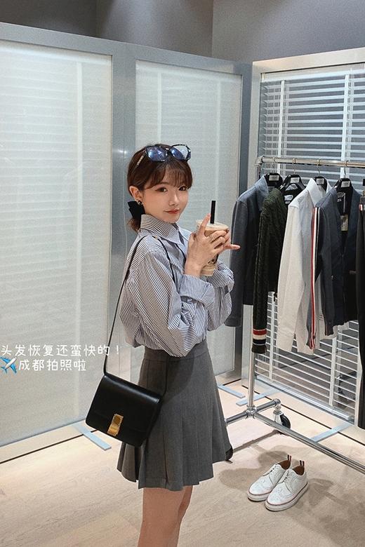 【金蘑菇菇 Anita大牌衬衫】多版本！经典简约条纹翻领衬衫 商品图5