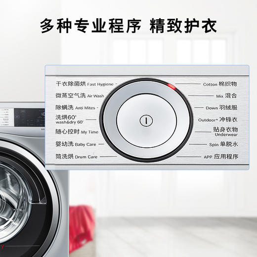 博世(BOSCH) 	高端10公斤洗烘干一体滚筒洗衣机XQG100-WDU285H80W 商品图2