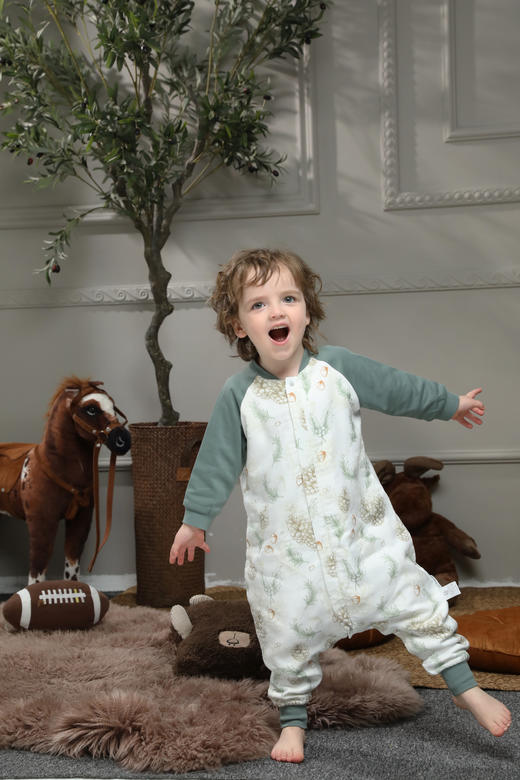 【四层纱睡袋 适合室温24-26℃】721星球婴幼儿睡袋宝宝分腿睡衣四季通用儿童防踢被 商品图0