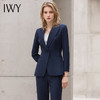 IWY/藏青色高端职业装时尚气质一粒扣西装套装售楼部工作服面试正装OL 商品缩略图3