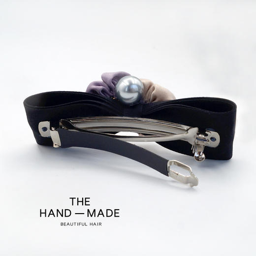 韩版职业头花盘发刺绣发夹头饰 商品图3