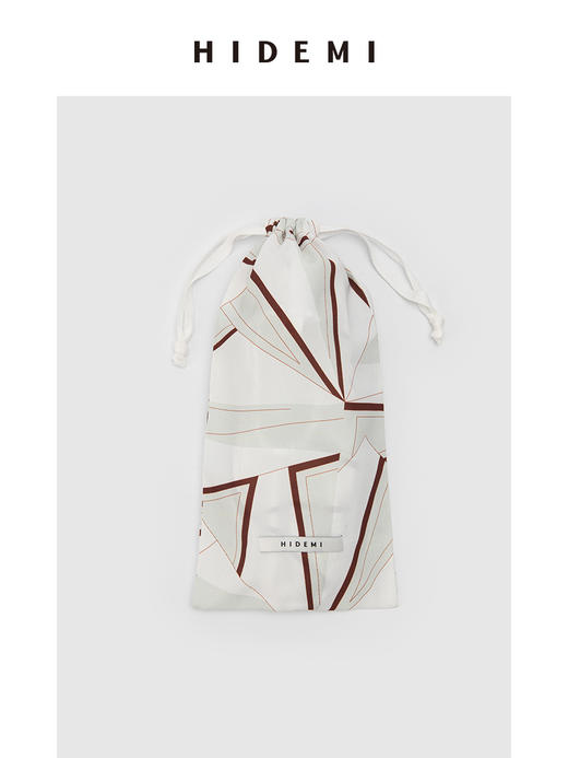 HIDEMI 家居系列都市几何印花小羊皮拼接平底鞋/附赠专属随行袋 商品图10