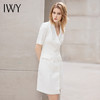 IWY/夏季短袖白色西装连衣裙女小众高级美容院工作服正装职业套装裙OL 商品缩略图4