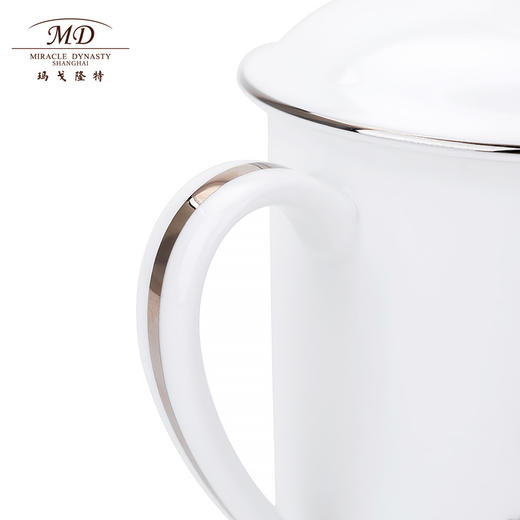 【玛戈隆特】B7F 骨瓷茶杯会议茶杯会务杯 会议室家用旅行办公中国风 礼盒礼品包装 铁骨寒梅会务杯 铁骨寒梅 商品图2