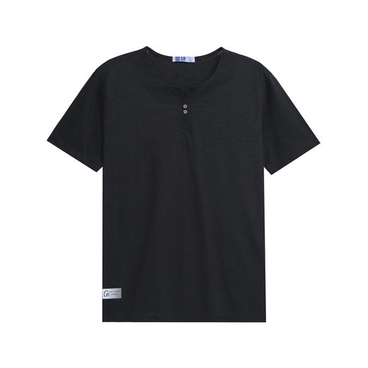 【断码清仓】HX 夏季V叉圆领短袖T恤S102120848101/102 商品图0