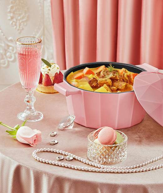 velosan铸铁珐琅锅家用汤锅蒸煮炖锅焖锅煮汤锅闷烧锅陶瓷锅炖锅 商品图3