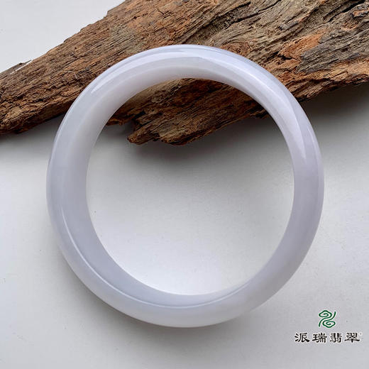 派瑞翡翠 翡翠手镯 糯种 紫色 商品图0