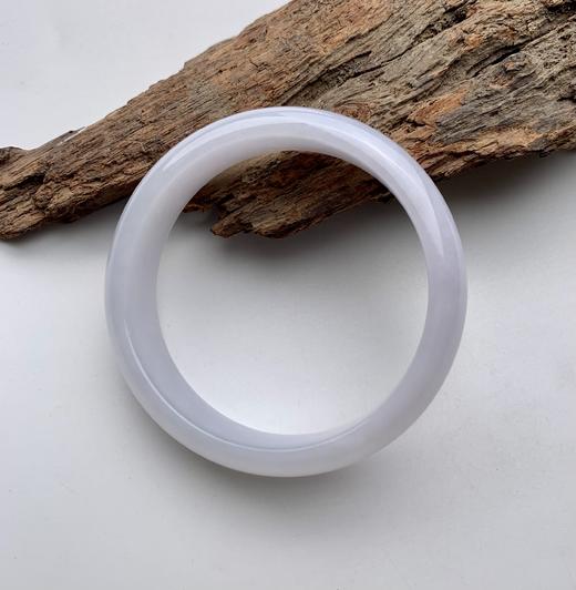 派瑞翡翠 翡翠手镯 糯种 紫色 商品图3