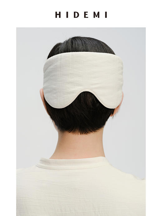 HIDEMI家居系列白色肌理感垂顺缎面睡衣套装//一套附赠眼罩+随行袋 商品图6