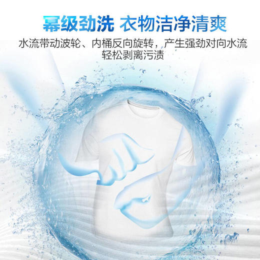 海尔波轮洗衣机全自动10公斤家用大容量健康免清洗科技幂动力防缠绕除螨洗智能预约洗脱一体机MB100-F258 商品图3