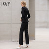 【新品预售】IWY/黑色阔腿裤西装套装女新款高端名媛气质总裁商务工作服职业装正装 商品缩略图3