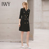 IWY/夏季薄款七分袖西装连衣裙气质显瘦售楼部工装女商务绑带职业套裙 商品缩略图2