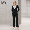 【新品预售】IWY/黑色阔腿裤西装套装女新款高端名媛气质总裁商务工作服职业装正装 商品缩略图2