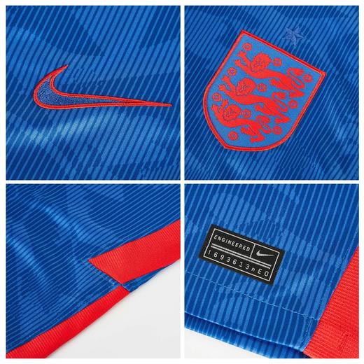 SFS耐克正版 2020欧洲杯英格兰客场球衣 球迷版足球服 CD0696-430 商品图3