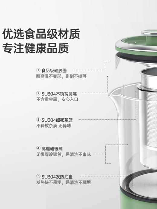 【摩飞迷你养生壶】办公室小型煮茶器花茶家用烧水壶多功能便携养生杯 商品图3