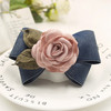 布艺韩国唯美，时尚蝴蝶结花朵发夹发饰 商品缩略图7