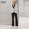 【新品预售】IWY/高级黑白拼接职业套装女西装职业装气质艺考播音正装阔腿裤西服OL 商品缩略图2