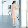 IWY/夏季短西装连衣裙女粉色名媛荷叶袖包臀裙高端气质职业套裙工作服Q672 商品缩略图3