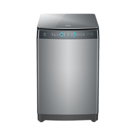 海尔10公斤全自动洗衣机智慧免清洗直驱变频双动力羊绒柔洗节能防缠绕 新款10公斤银色免清洗MS100-BZ968