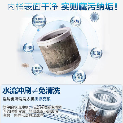 海尔波轮洗衣机全自动10公斤家用大容量健康免清洗科技幂动力防缠绕除螨洗智能预约洗脱一体机MB100-F258 商品图1