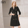 IWY/夏季薄款七分袖西装连衣裙气质显瘦售楼部工装女商务绑带职业套裙 商品缩略图1