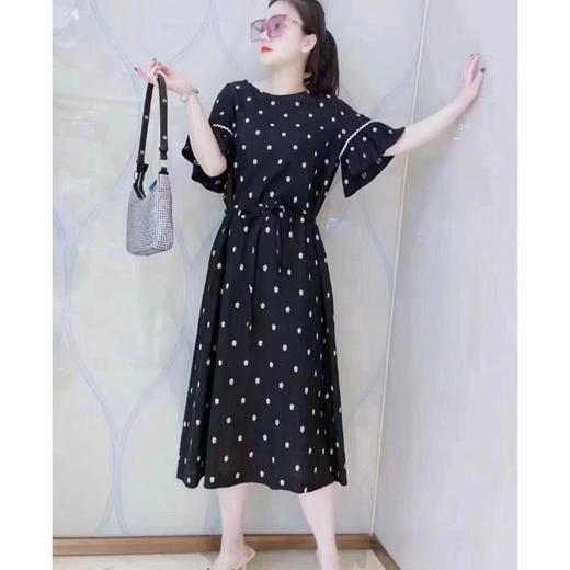 2楼MYSCISSORS希色A摆飞袖连衣裙雅致小碎花提花面料 商品图0