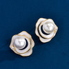 925纯银针山茶花耳钉简约冷淡风百搭耳饰轻奢气质耳环 商品缩略图2