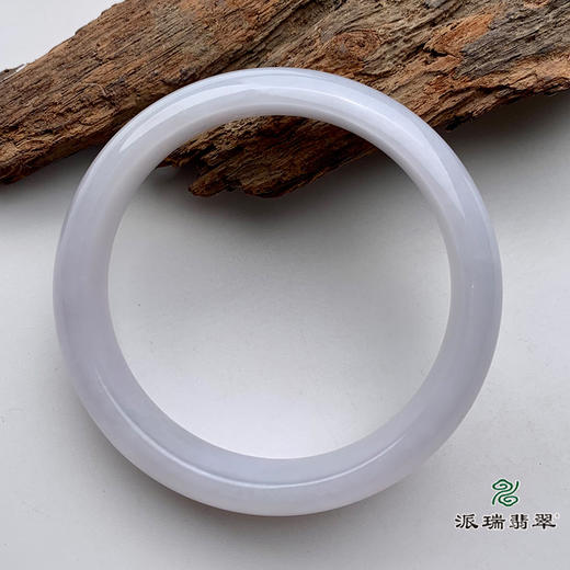 派瑞翡翠 翡翠手镯 糯种 紫色 商品图2