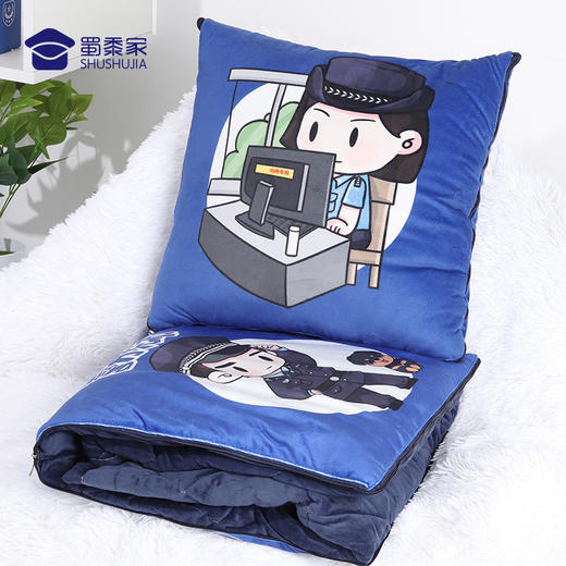 【J力充沛罗威纳款抱枕被】柔软舒适靠枕靠垫 抱枕被子两用 商品图1