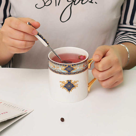 创意骨瓷马克杯实用陶瓷水杯家用办公室杯子牛奶杯咖啡杯礼品 商品图1