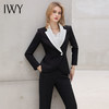 【新品预售】IWY/黑色阔腿裤西装套装女新款高端名媛气质总裁商务工作服职业装正装 商品缩略图4