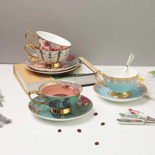 欧式小奢华骨瓷咖啡杯套装家用创意陶瓷杯碟整套英式下午茶具ins 商品图2