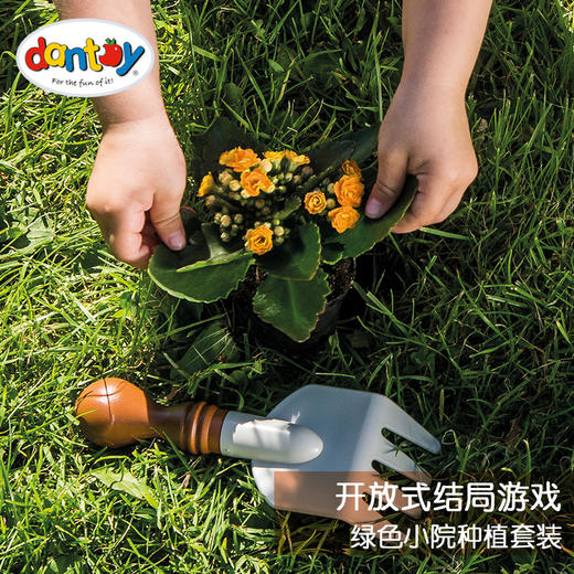 丹麦dantoy正版高端玩绿色小院种植套装玩具+经典烘焙组合-12pcs+汽车沙滩玩具6件套装无毒环玩具 商品图3