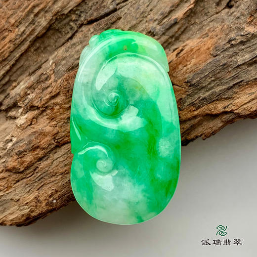 派瑞翡翠 翡翠挂件 糯种 绿色 商品图4