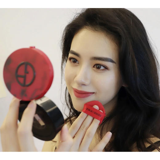 专柜660 韩免 ARMANI阿玛尼高定红雀石漆光/红色气垫15g 细腻遮瑕保湿 #2 #3号 商品图0