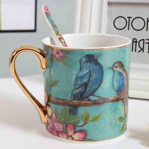 创意骨瓷马克杯实用陶瓷水杯家用办公室杯子牛奶杯咖啡杯礼品 商品图0