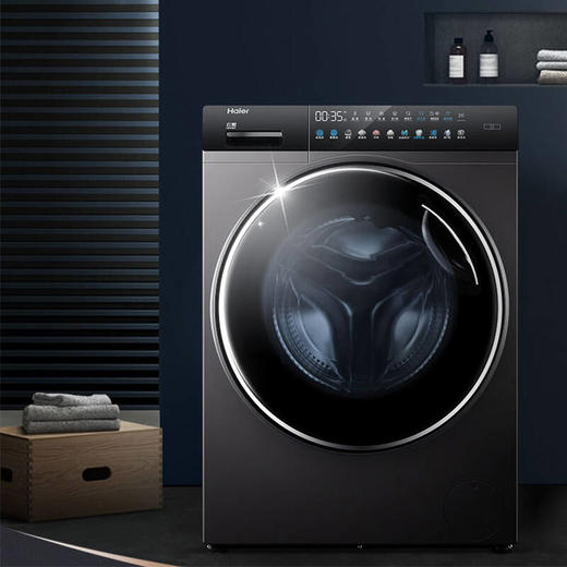 海尔超薄滚筒洗衣机全自动直驱变频10KG空气洗纤美系列香薰洗护洗衣机G100178HBD14LSU1 商品图1