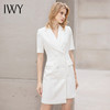 IWY/夏季短袖白色西装连衣裙女小众高级美容院工作服正装职业套装裙OL 商品缩略图2