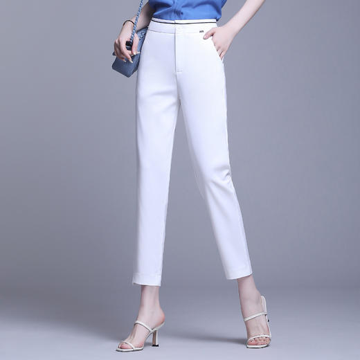 MFE8853夏季职业直筒显瘦小脚八分烟管西裤 商品图3